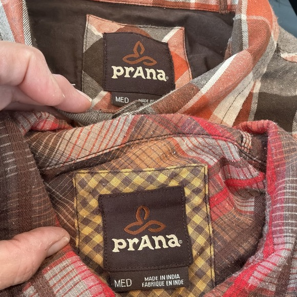 Set Of 4 Men's M Button Shirts Prana Horny Toad & Co Hiking Outdoors EUC - Picture 6 of 6